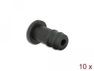 Delock - 10 x fekete porfogó 3,5 mm-es sztereo jack anyához - 60251