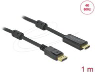 Delock - Aktív DisplayPort 1.2 - HDMI kábel 4K 60 Hz 1 méter hosszú - 85955