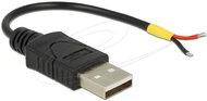 Delock - Kábel USB 2.0 A-típusú csatlakozódugóval > 2 db nyitott vezetékkel, 10 cm Raspberry Pi - 85250