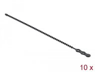 Delock - Újrahasználható kötöző Hx 210 x Sz 4,5 mm 10 db. fekete - 18966