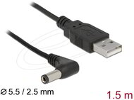 Delock - USB tápkábel DC 5,5 x 2,5 mm-es 90 -os apára 1,5 m - 85588