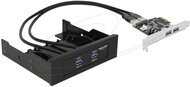 Delock - Előlap 3.5″ / 5.25″ 2 x USB 5 Gbps + PCI Express kártya 2 x USB 5 Gbps - 61893