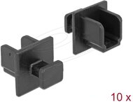 Delock - Porvédő USB 3.0 B típusú kimenethez fogantyúval 10 db fekete - 64010