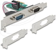 Delock - PCI Express-kártya > 2 x Soros RS-232 - 89918