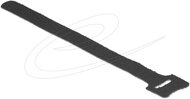 Delock - Hurkolható rögzítok, 200 mm x 12 mm (H x Sz), 10 darab, fekete - 18687