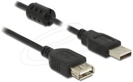 Delock - USB 2.0 A-típusú hosszabbító kábel, apa-nő, 1,0 m, fekete - 84883