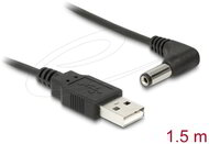 Delock - kábel USB tápkábel > DC 5,5 x 2,1 mm-es csatlakozó 90° 1,5 m - 83578