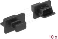 Delock - Porvédo USB 2.0 Mini-B típusú kimenethez fogantyúval 10 db fekete - 64011