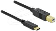 Delock - Kábel USB Type-C 2.0 dugó > USB 2.0 B-típusú dugó 2,0 m fekete - 83330