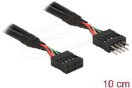 Delock - USB 2.0 10 tűs hosszabbító kábel, apa csatlakozó - anya csatlakozó, 10 cm - 83872