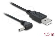 Delock - USB Power Kábel > DC 3.5 x 1.35 mm apa 90fok 1.5 m - 83577