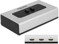 Delock - 4K HDMI 2 portos manuális kétirányú kapcsoló - 87663