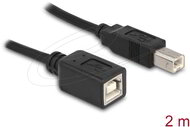 Delock - USB 2.0 B apa > B anya hosszabbító kábel, 2 m - 83427