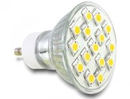 Delock - GU10 LED világítás 15x SMD 3.5W, meleg fehér - 46188