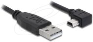 Delock - USB 2.0-A apa - USB mini-B 5 tűs könyök apa átalakító kábel, 1m - 82681