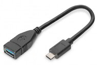 DIGITUS - USB-C - USB-A adapter / átalakító, OTG, 0,15 m - AK-300315-001-S