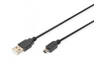 DIGITUS - USB-A - Mini-B csatlakozókábel, 1,8 m - AK-300130-018-S