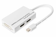 DIGITUS - Mini DisplayPort adapter / átalakító Mini DP - DisplayPort, HDMI + DVI - DB-340509-002-W