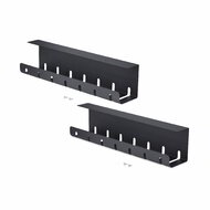 Startech - 2 db-os asztal alatti kábelrendező tálca, 42" hosszú (21" tálcánként), fém résekkel ellátott kábelrendező - S2MB-DESK-CABLE-TRAY