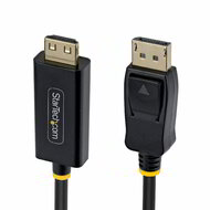 Startech - 1 m-es DisplayPort - HDMI adapterkábel fogós csatlakozókkal, 4K 60Hz, HDR, egyirányú - 1M-DP-HDMI-4K60-GR