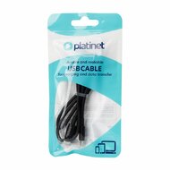 Platinet - USB-C to USB-C 60W Cable 1m Black - PSCCC120TB