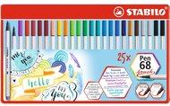 Stabilo Pen 68 brush 25db-os ecsetfilc készlet