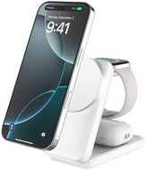Belkin - UltraCharge 1+1 vásárlása esetén Összecsukható, mágneses 3 az 1-ben töltőállomás Qi2 25W-tal - WIZ036KQWH