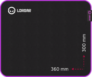 Lorgar - Main 313 Fekete/lila egérpad - LRG-GMP313