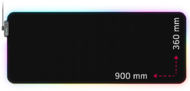 Lorgar - Steller 919 fekete RGB egérpad - LRG-GMP919