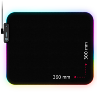 Lorgar - Steller 913 fekete rgb egérpad - LRG-GMP913