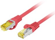 Lanberg Patch kábel CAT.6a S/FTP LSZH 0,25 m piros - PCF6A-10CU-0025-R
