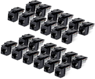 Startech - 24 db-os RJ45 Ethernet Keystone Jack - C6KEY110BK24PK