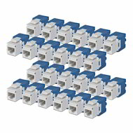 Startech - 24 db-os RJ45 Ethernet Keystone Jack - C6KEYTL180WH24PK