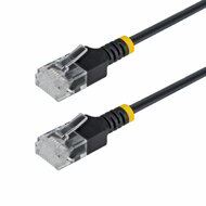 Startech - 15 cm-es fekete, ultravékony Cat6A Ethernet kábel, UTP - N6APATUTP34BKS15CM