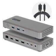 Startech - USB4 dokkolóállomás, illesztőprogram nélküli kettős 4K 144Hz - 208UE-USB4-DOCK