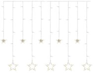 Emos DCGW12 185x105 cm beltéri meleg fehér csillagok LED karácsonyi fényfüggöny