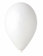 Léggömb, 26 cm, fehér, (10 db)