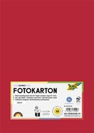 Dekorkarton, 2 oldalas, A4, 300 g, 50 lap, FOLIA, tűzpiros, (50 lap)