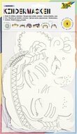 Kreatív maszk, 6 db, fehér, FOLIA, kaland, (6 db)