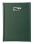 Naptár, tervező, A5, napi, VICTORIA OFFICE "Chrono", zöld (2027 évi)
