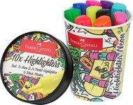 Szövegkiemelő, 1-5 mm, FABER-CASTELL "Textliner 46", 10 különböző szín, (10 db)