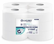 Toalettpapír, 2 rétegű, nagytekercses, 150 m, 19 cm átmérő, LUCART "Aquastream 150", fehér, (12 tek)