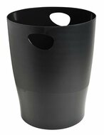 Papírkosár, 15 liter, PP, EXACOMPTA "Ecobin Economy", fekete