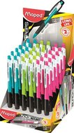Nyomósirón display, 0,5 mm, MAPED "Long Life", vegyes színek, (36 db)