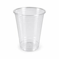 Műanyag shaker és koktélos pohár, 4 dl, 50 db, víztiszta, (50 db)