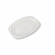 Hab hidegtálas tálca, 35x25x3 cm, 3 személyes, 10 db, fehér, (10 db)