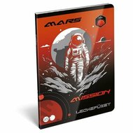 Füzet, tűzött, A5, lecke, 40 lap, LIZZYSULI, "Mars Mission"