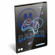 Füzet, tűzött, A5, lecke, 40 lap, LIZZYSULI, "Esport Gamer on Duty"