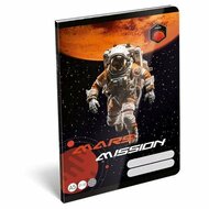 Füzet, tűzött, A5, kockás, 32 lap, LIZZYSULI, "Mars Mission", "27-32"