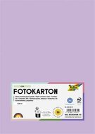 Dekorkarton, 2 oldalas, A4, 300 g, 50 lap, FOLIA, halvány orgonalila, (50 lap)